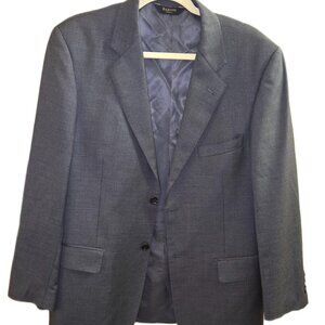 Baroni Mens Grey Wool Two Button Blazer Size 42R